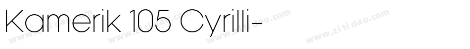 Kamerik 105 Cyrilli字体转换
